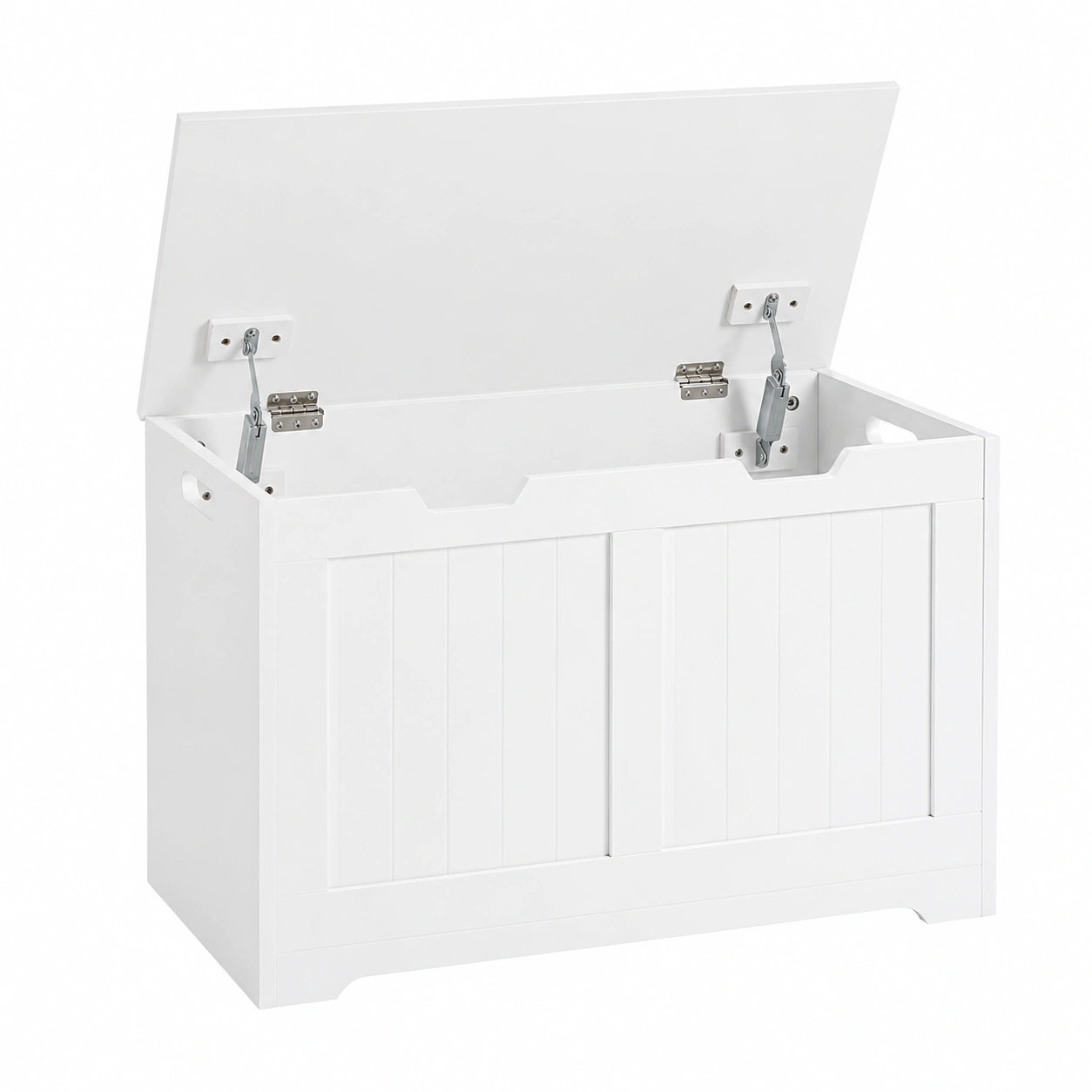 Mondeer Schuhbank mit Stauraum, Sitztruhe für Flur, Badezimmer und Wohnzimmer, Weiß 72x36x48 cm