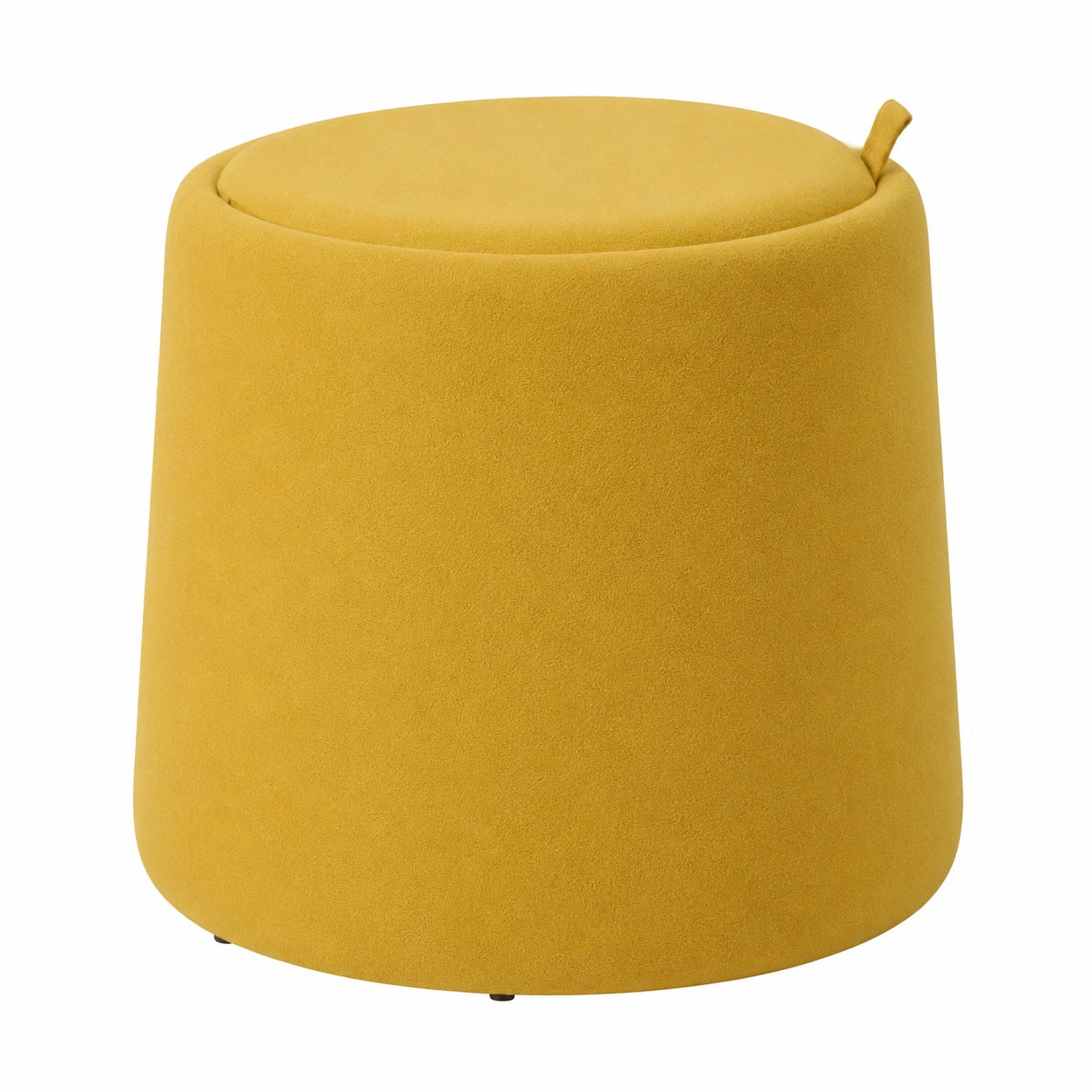 Rebecca Mobili Sitzhocker mit Stauraum, Gelb, MDF, 42x45x45 cm, Polsterhocker