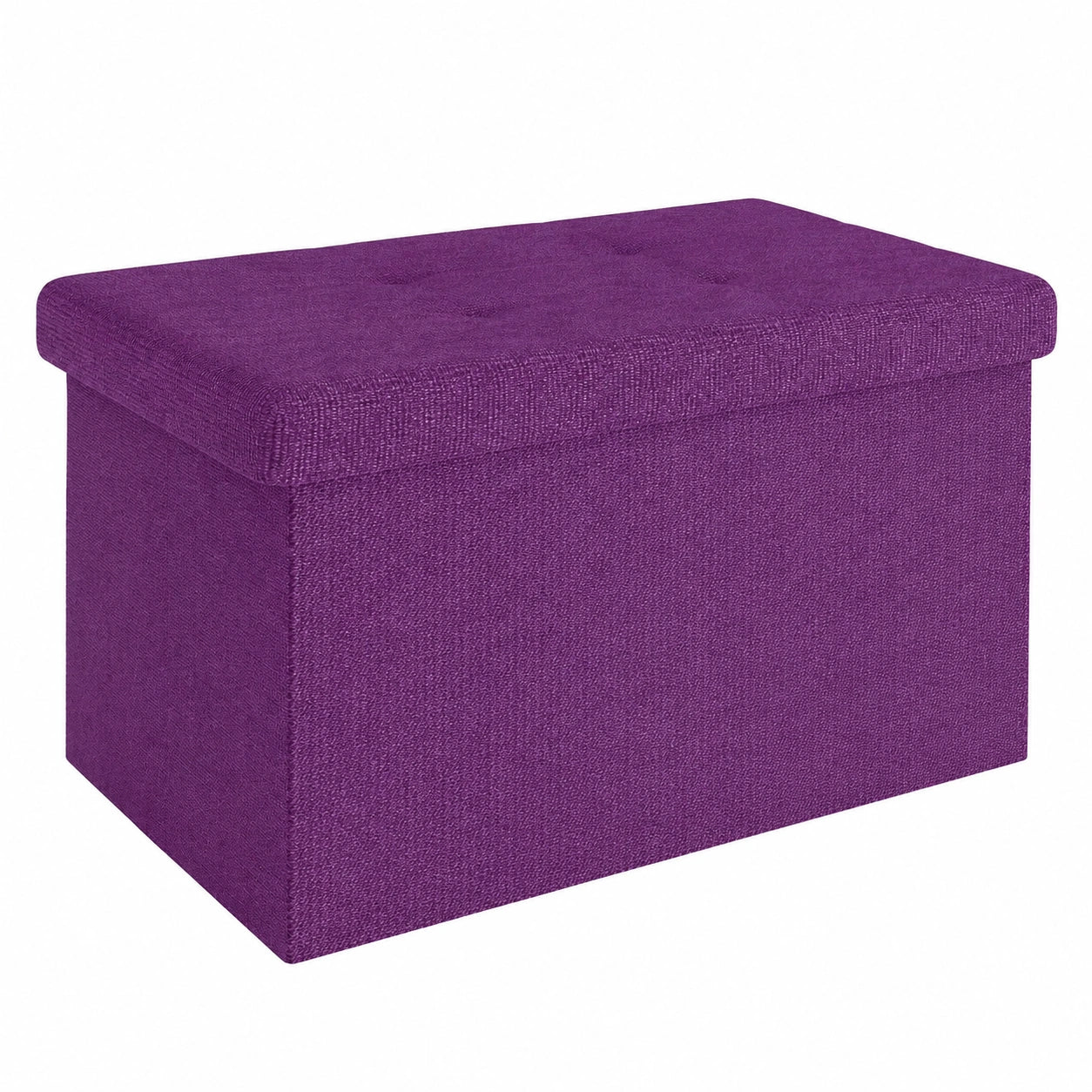 Faltbare Sitzbank mit Stauraum, 49x30x30 cm, Lila