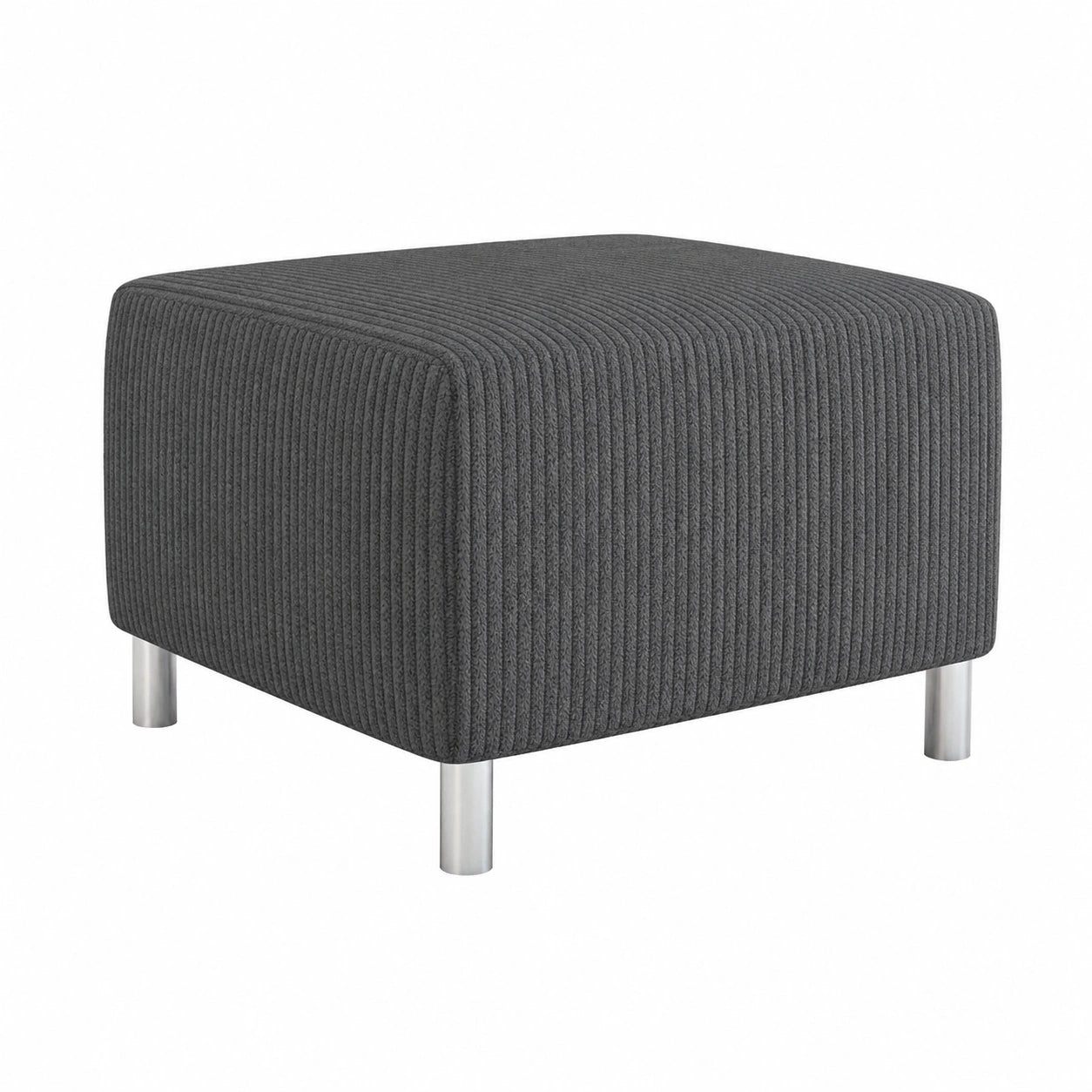 Moderner Cord-Sitzhocker Dover in verschiedenen Farben