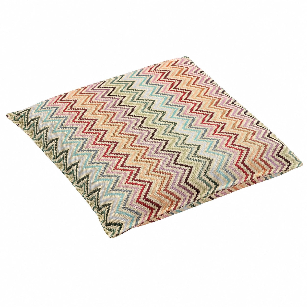H.O.C.K. Maribel Outdoor Sitzpolster Boho-Stil Zickzack-Muster Bunt (45x45x4cm)