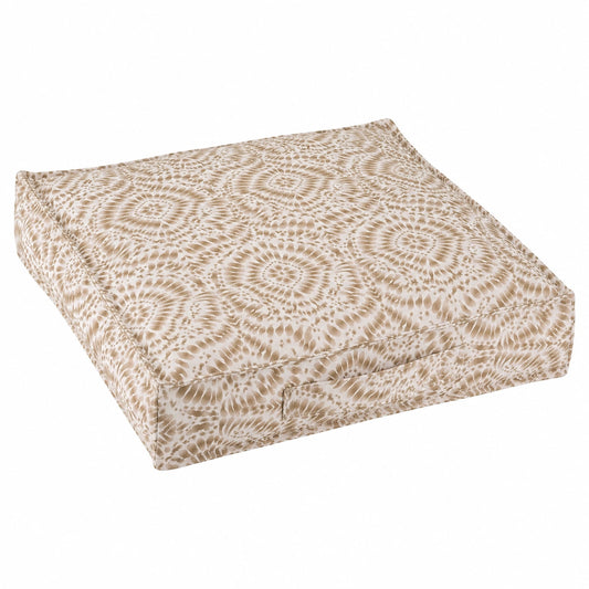 Outdoor Kissen Badu Batik Steel 50x50x10 cm Beige
